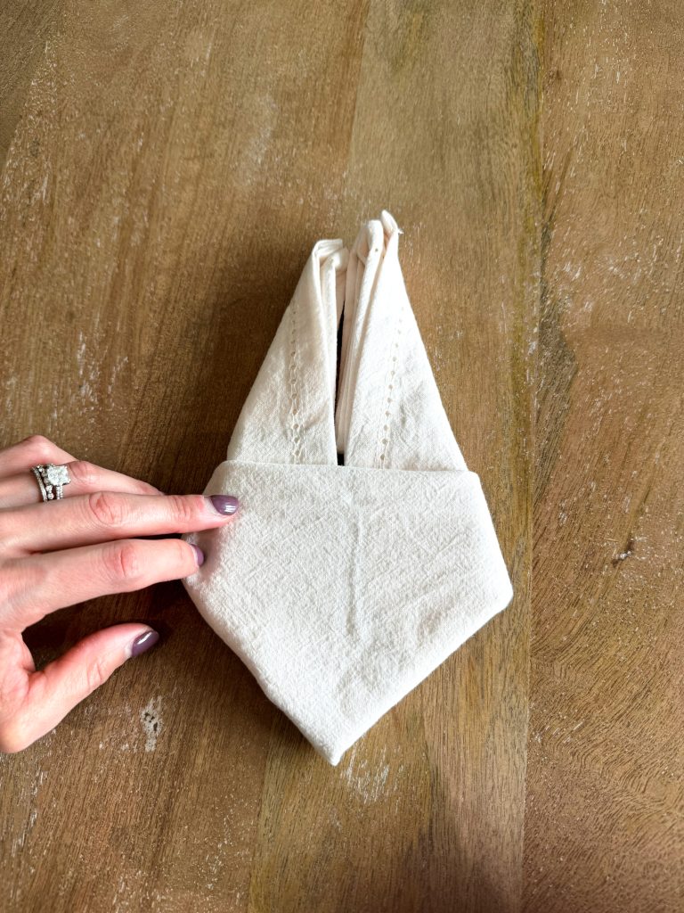 bunny ear napkin fold