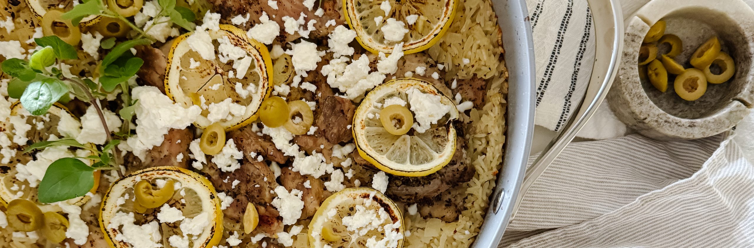 lemon and olive chicken bake using the Caraway Rondelle